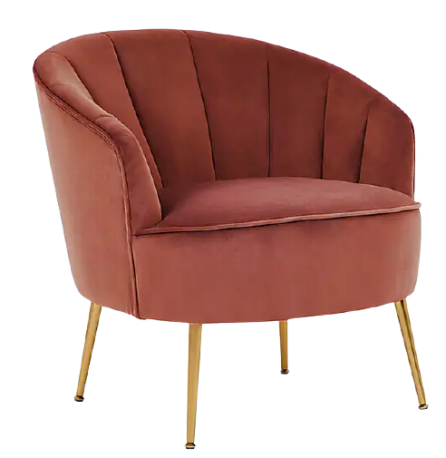 Matilda Velvet Chair – Pink